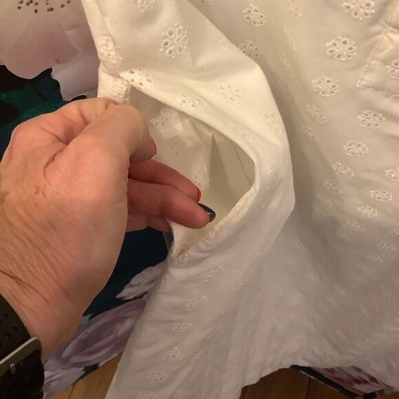 J. Crew White Eyelet Dress 👗🤩🌸❤️ - Picture 5 of 7